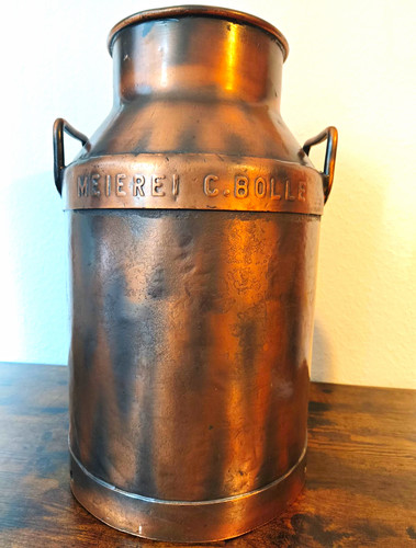 Antike metall milchkanne - antike,