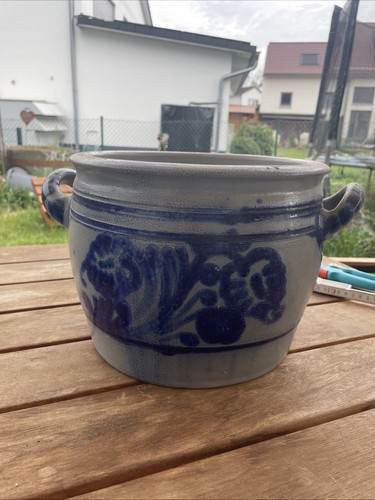 Steingut topf alt mit - steingut,