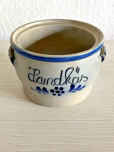 Schmalztopf handkäs steingut - schmalztopf,