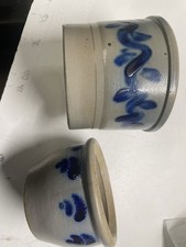 2 Schmalztöpfe Klein Steingut