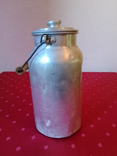 Alu milchkanne mit deckel - mit,
