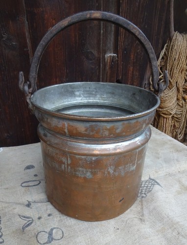 Großer alter kupfer kessel - alter,