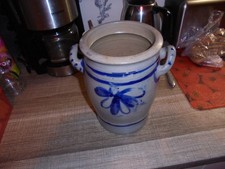 Steintopf blau