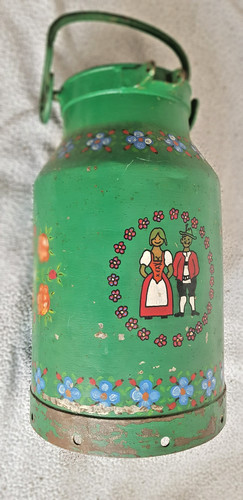 Antike milchkanne handbemalt - antike,