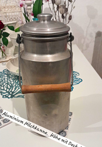 Milchkanne aluminium antik - milchkanne., aluminium.