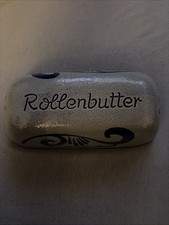 Rollenbutter Steinzeug blau