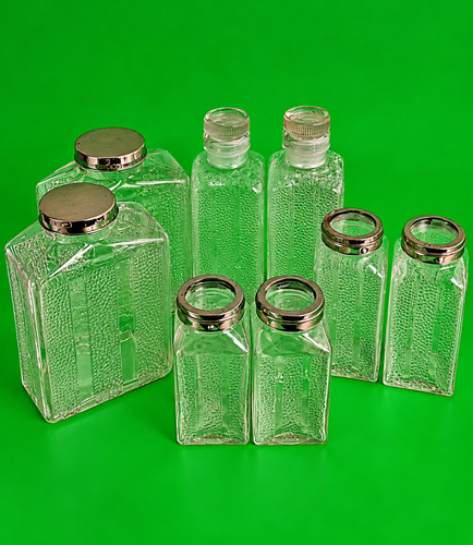 Vintage glasgefäße im - 8, vintage-glasgefäße
