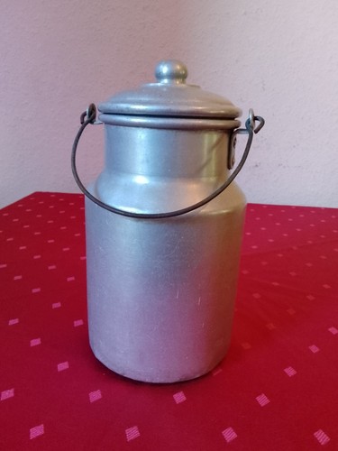 Alu milchkanne mit deckel - 2l,