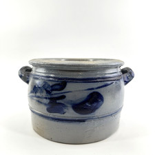Westerwald Steingut Topf Blau