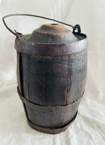 Antike feldflasche holzfass - feldflasche,,