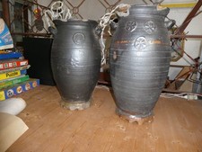 2 Steingut Krautfässer groß