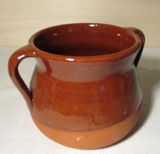 Steinguttopf braun-beige