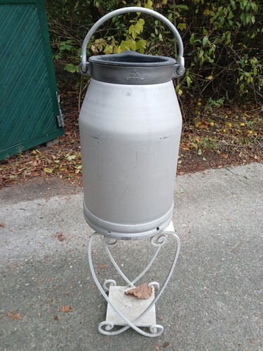 Ddr aluminium milchkanne veb - ddr,